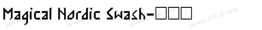Magical Nordic Swash字体转换